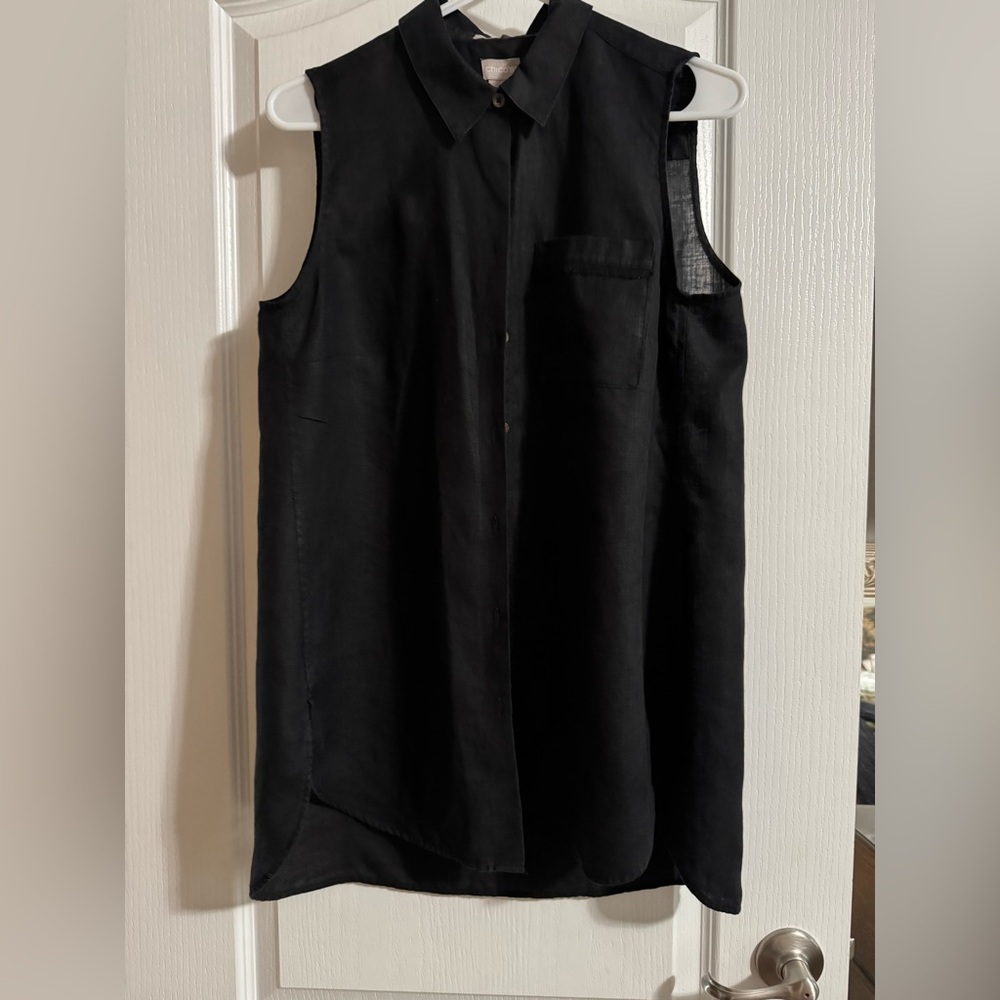 Chico's Black Button-Up Blouse